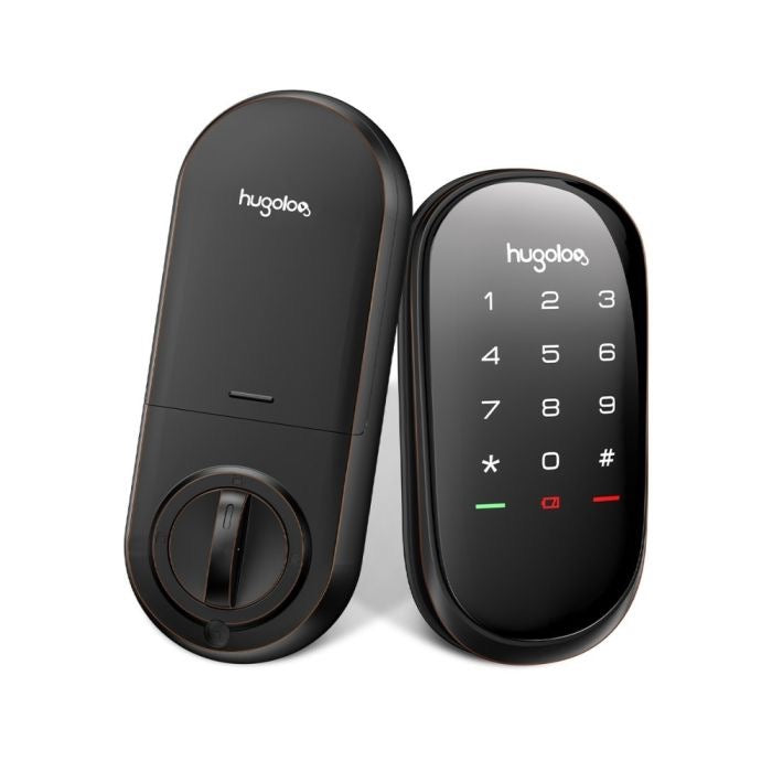 Hugolog Keyless Smart Lock With Touchscreen (Rubbed Bronze)