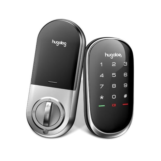Hugolog Keyless Smart Lock With Touchscreen (Satin Nickel)