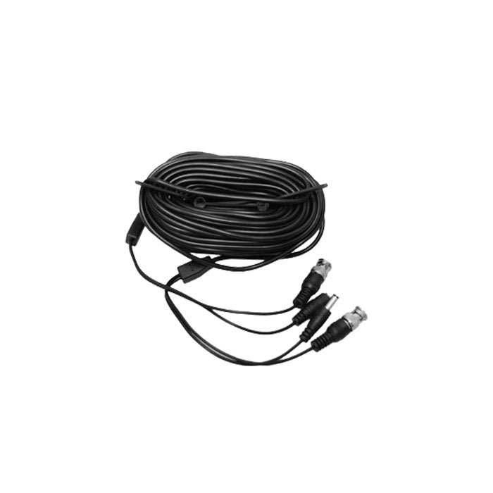 Pre-Made Siamese Cable With Connectors - 100 Ft, Black