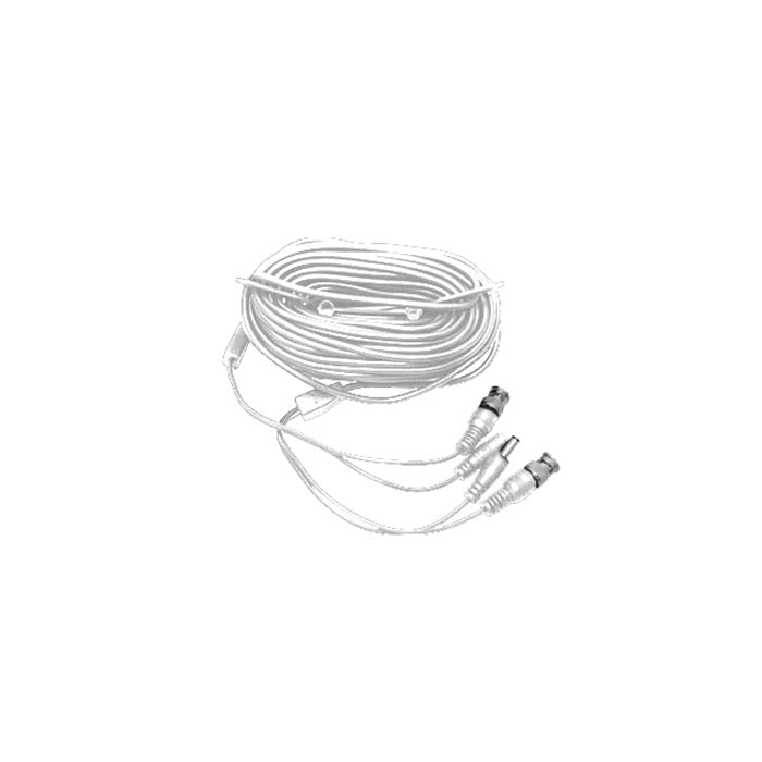 Pre-Made Siamese Cable With Connectors - 150 Ft White
