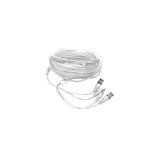 Pre-Made Siamese Cable With Connectors - 150 Ft White