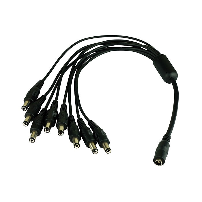 DC Power Splitter - 1 Female To 8 Male