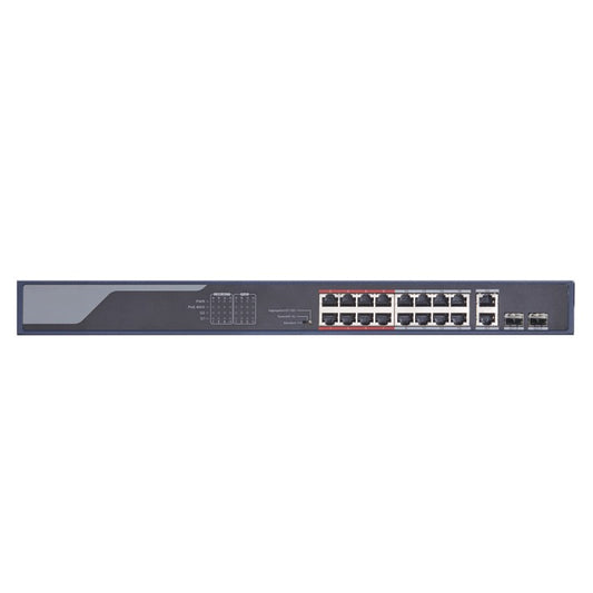 16-PoE Port Switch With 2 Gb Uplink And 2 SFP Ports