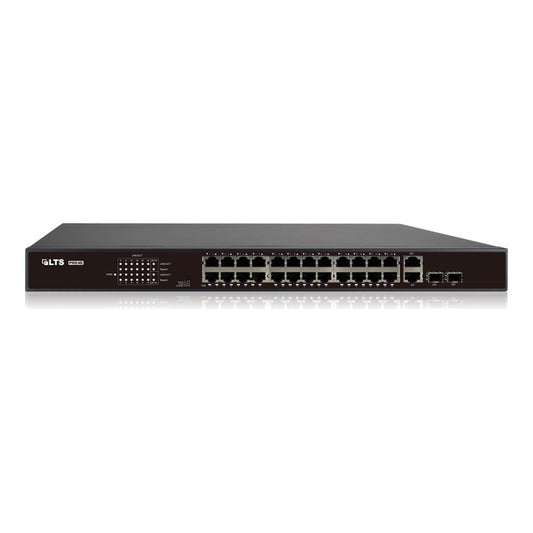24-Port PoE Switch With 2 Combo Ports