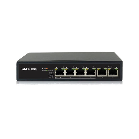 4 PoE Port Switch With 2 Uplink Ports