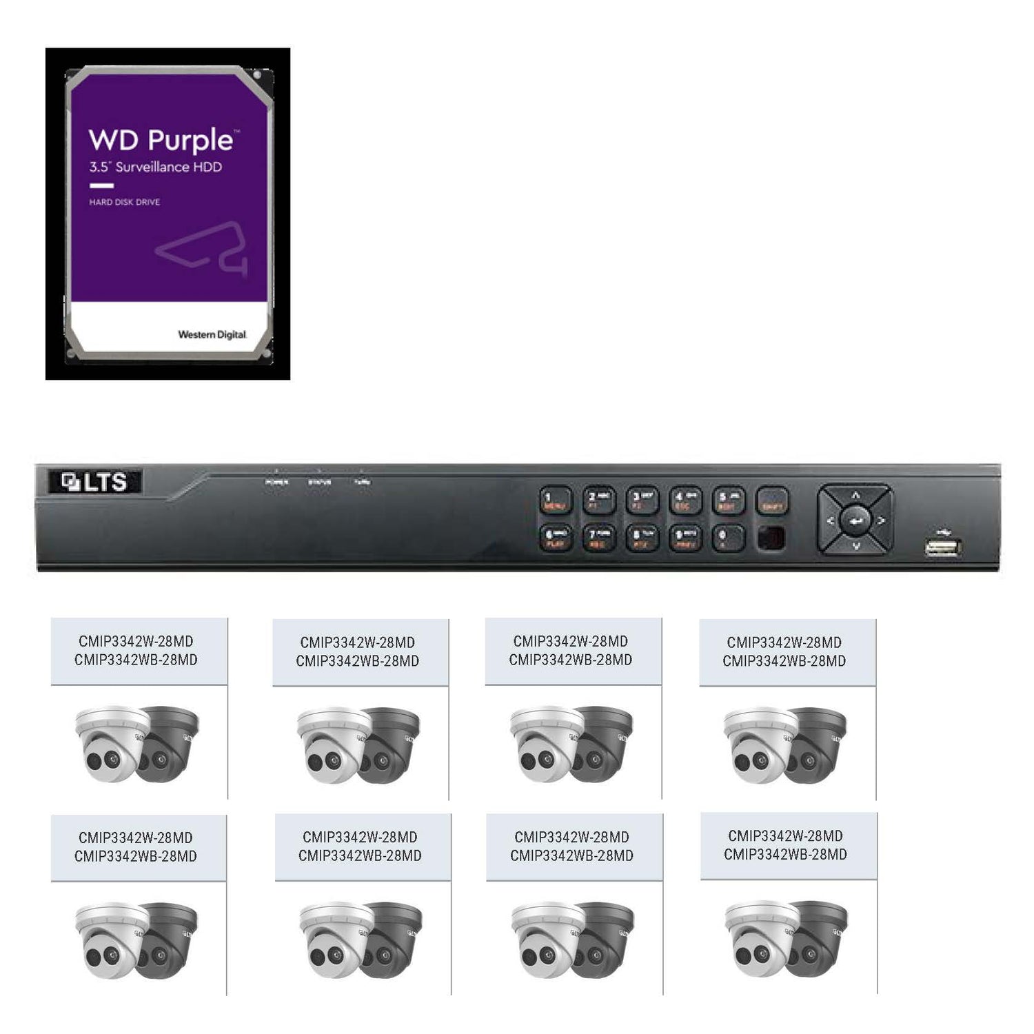 Security Cameras and NVR Combo