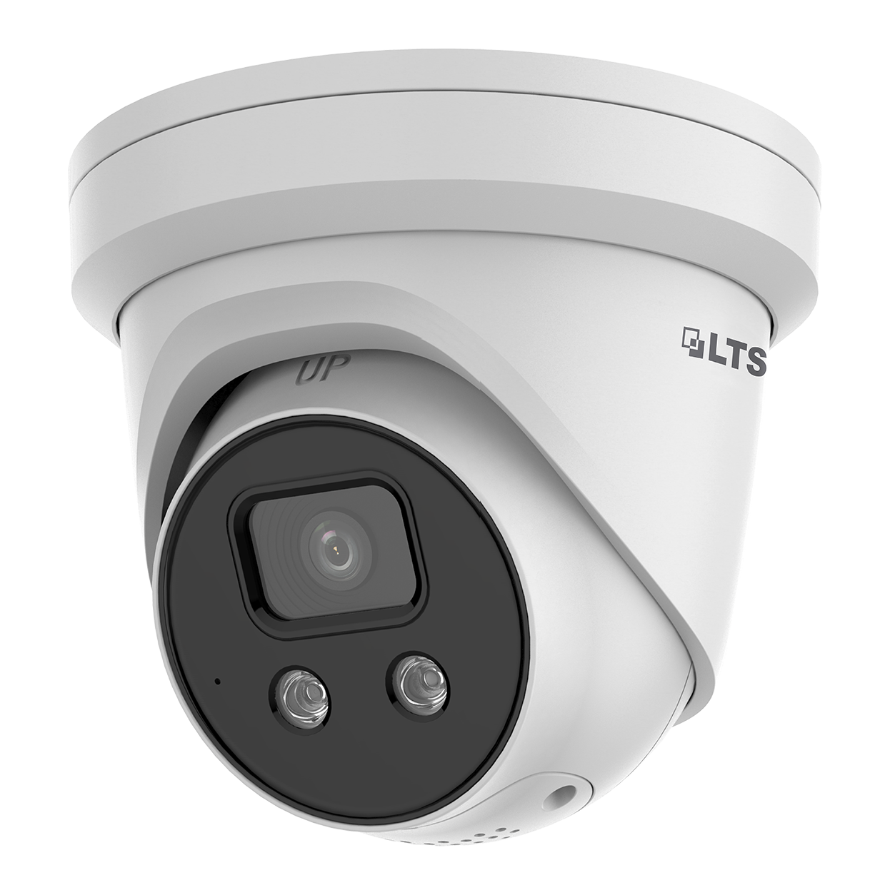 8MP Fixed Turret Network Camera with Active Deterrence and MD 2.0 - Human and Vehicle Detection