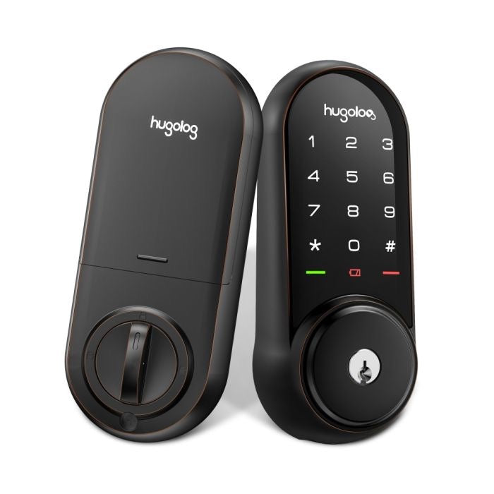 Hugolog Smart Lock With Touchscreen (Rubbed Bronze)  Be the first to review this product