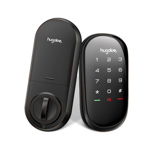 Hugolog Keyless Smart Lock With Touchscreen (Rubbed Bronze)