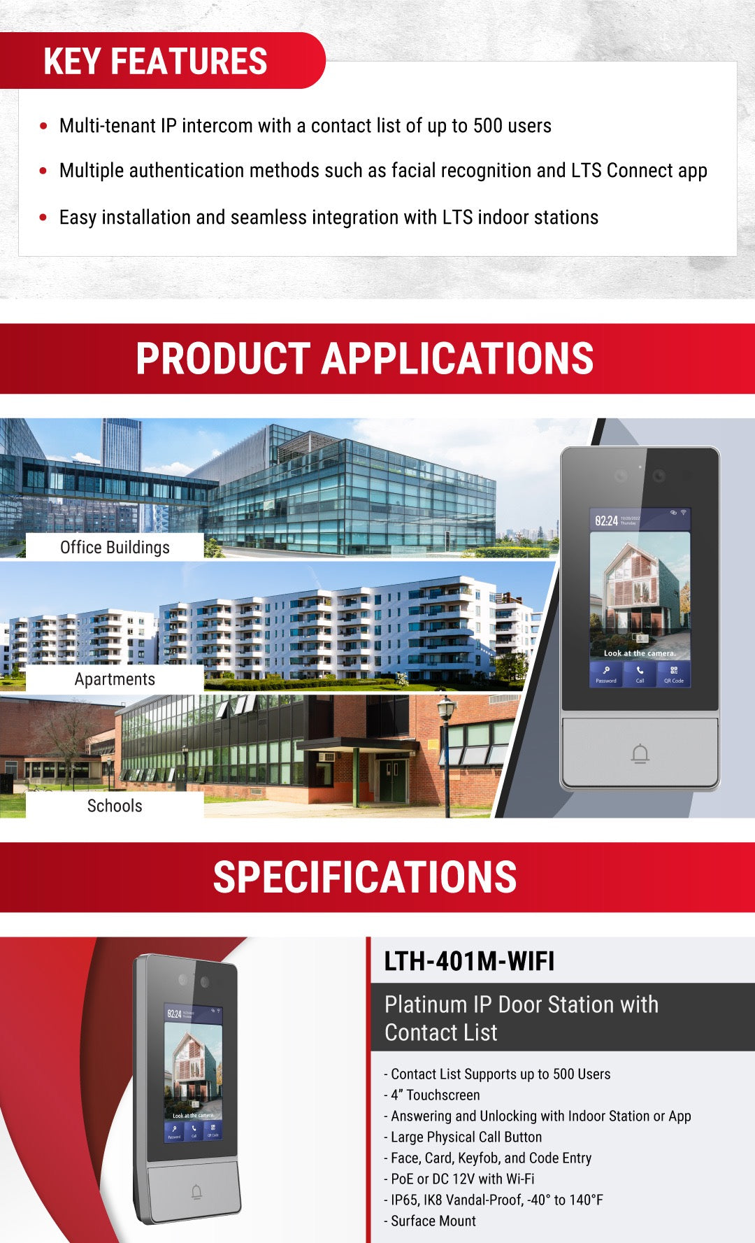 Video Intercom & Face Recognition Door Station With Contact List79