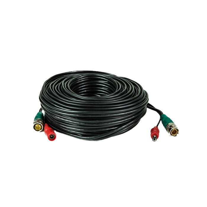 Pre-Made Siamese Cable With Connectors - 60 Ft, Black