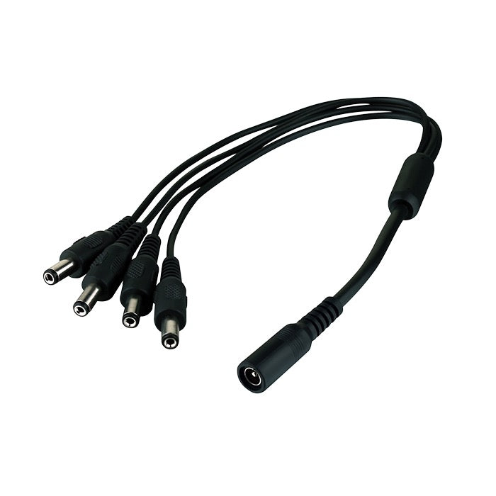 DC Power Splitter - 1 Female To 4 Male