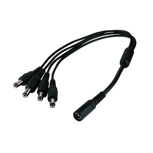 DC Power Splitter - 1 Female To 4 Male