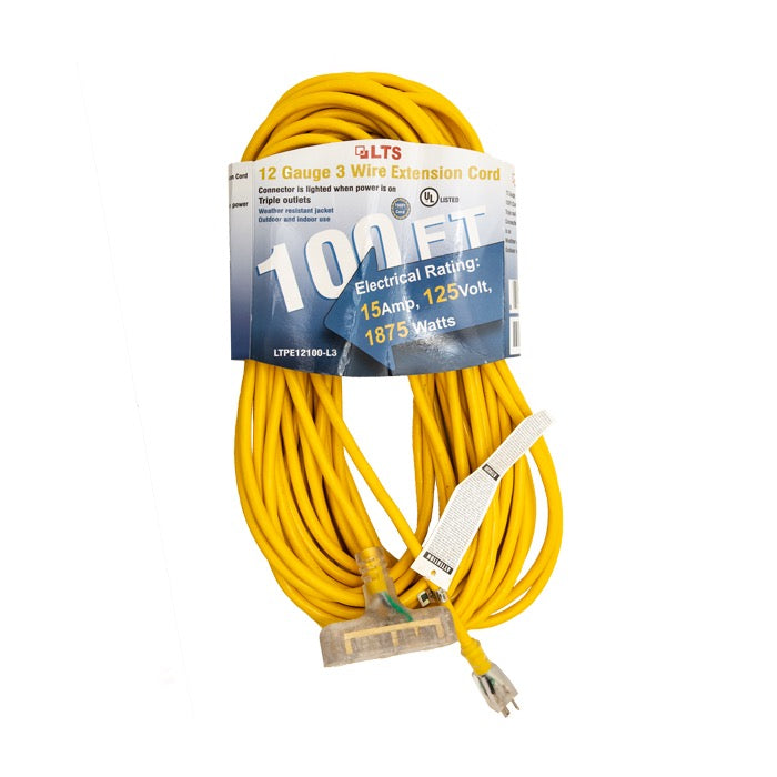 Power Extension Cord - 100 Ft