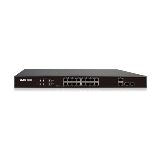 16-Port PoE Switch With 2 Combo Ports