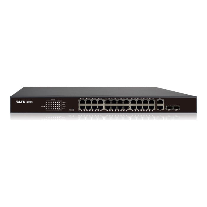 24-Port PoE Switch With 2 Combo Ports